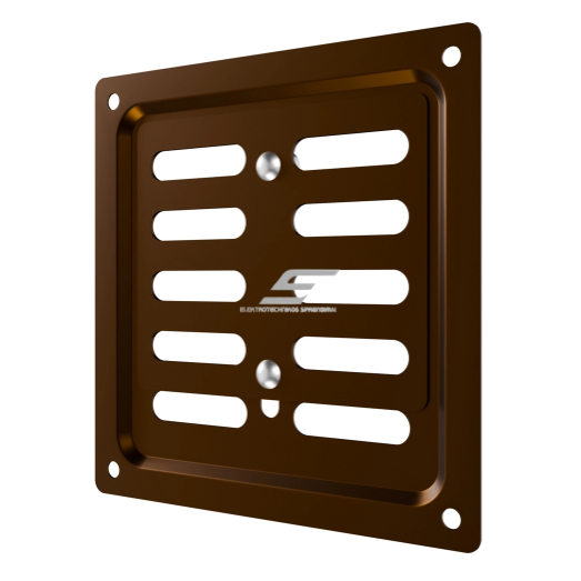 Ventilatsioonirest | ventilatsioonisüsteemidele | 100×100 mm | pruun värv | tsingitud teras 2 Ventilatsioonirest | ventilatsioonisüsteemidele | 100×100 mm | pruun värv | tsingitud teras 2