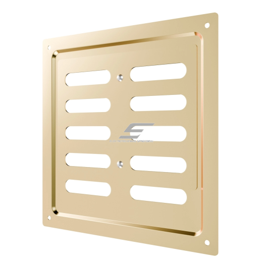 Ventilatsioonirest | ventilatsioonisüsteemidele | 175×175 mm | kuldne värv | tsingitud teras 2 Ventilatsioonirest | ventilatsioonisüsteemidele | 175×175 mm | kuldne värv | tsingitud teras 2
