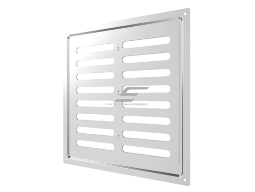 Ventiliacijos grotelės | vėdinimo sistemoms | 250х250mm | blizgios sidabrinės spalvos | cinkuotas plienas 2 Ventiliacijos grotelės | vėdinimo sistemoms | 250х250mm | blizgios sidabrinės spalvos | cinkuotas plienas 2