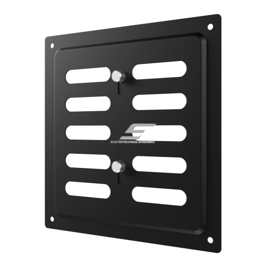 Ventilation grille | for ventilation systems | 150×154 mm | black color | galvanized steel Ventilation grille | for ventilation systems | 150×154 mm | black color | galvanized steel