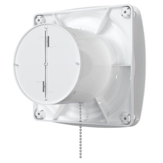 Ventilaator koos tagasilöögiklappiga | koos tõmbnööriga | D100 | 230V | 170x170x118mm | IP24 | plastmass | valge | OIR4S2 2