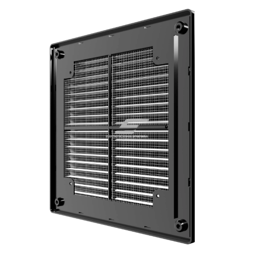 Ventilation grille | for ventilation systems | 209x209 mm | square | external | removable | black | plastic 2 Ventilation grille | for ventilation systems | 209x209 mm | square | external | removable | black | plastic 2