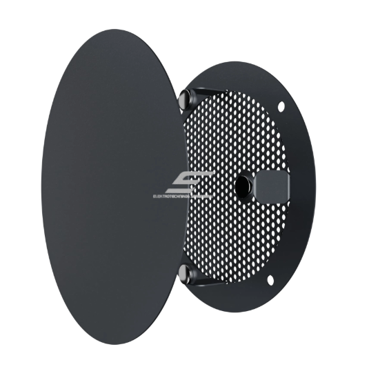 Ventilation grille | for ventilation systems | with mesh | round | 140x140 | removable | grey color | painted steel 3