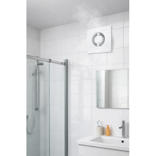 Aksiālais nosūces ventilators ar pretvārstu | D150 | 220V | 205x187x86mm | plastmasa | balta krāsa | IPX4 3 Aksiālais nosūces ventilators ar pretvārstu | D150 | 220V | 205x187x86mm | plastmasa | balta krāsa | IPX4 3
