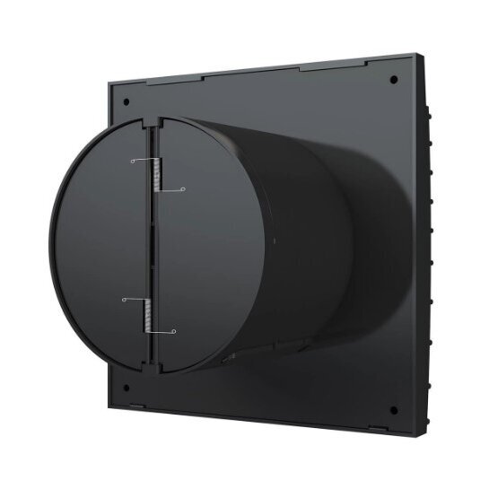 Вентилятор с обратным затвором | D100 | 230V | 155x155x108мм | IP24 | пластиковый | матовый черный цвет | TY4SMJ 2 Вентилятор с обратным затвором | D100 | 230V | 155x155x108мм | IP24 | пластиковый | матовый черный цвет | TY4SMJ 2