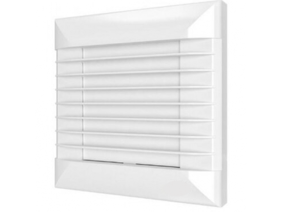 Ventiliatorius su atbuliniu vožtuvu sklende | D100 | su laikmačiu ir automatinėm langinėm | 160x160x92mm | plastikas | balta 1