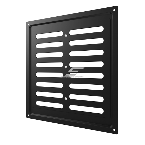 Ventilation grille | for ventilation systems | 250×250 mm | black color | galvanized steel 2 Ventilation grille | for ventilation systems | 250×250 mm | black color | galvanized steel 2
