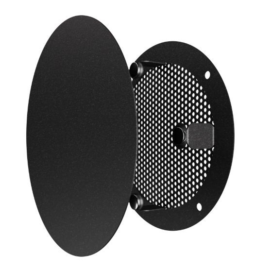 Ventilatsioonivõre | ventilatsioonisüsteemidele | võrguga | ümar | 170x170 | eemaldatav | must | värvitud teras 3