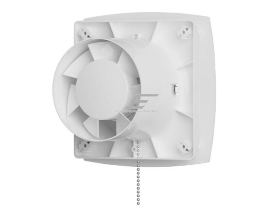 Ventiliatorius su virvele | D100 | 230V | 151x151x103mm | IP24 | plastikinis | baltos spalvos | WV1002 1