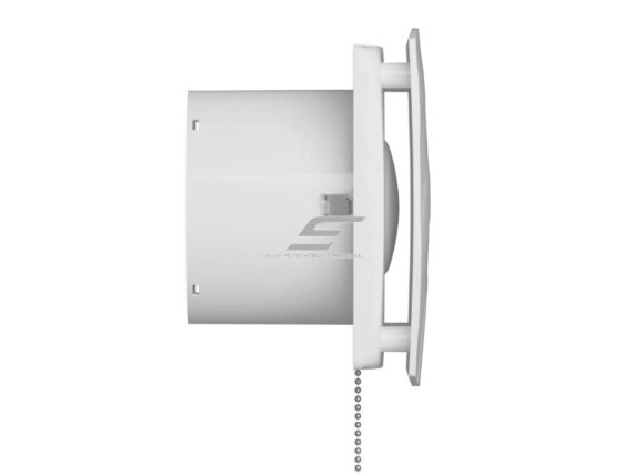 Ventiliatorius su virvele | D100 | 230V | 151x151x103mm | IP24 | plastikinis | baltos spalvos | WV1002 2