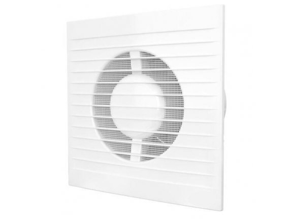 Ventiliatorius su atbuliniu vožtuvu sklende | D100 | su valdikliu | 160x160x92mm | plastikas | balta Ventiliatorius su atbuliniu vožtuvu sklende | D100 | su valdikliu | 160x160x92mm | plastikas | balta