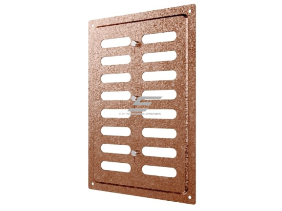 Ventiliacijos grotelės | vėdinimo sistemoms | 168х242mm | vario spalvos | cinkuotas plienas Ventiliacijos grotelės | vėdinimo sistemoms | 168х242mm | vario spalvos | cinkuotas plienas