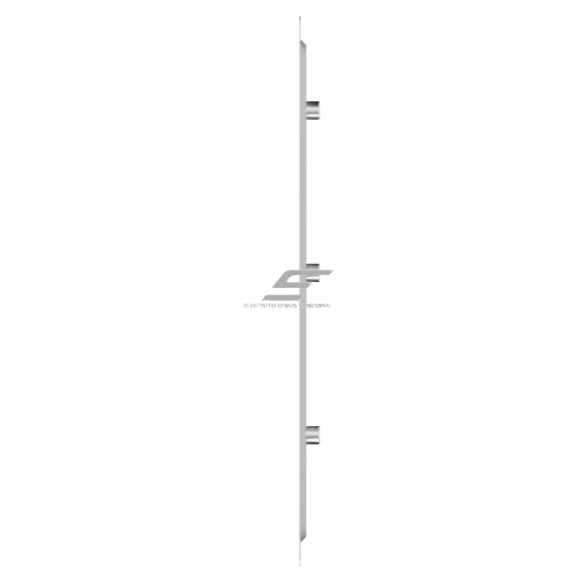 Ventilation grille | for ventilation systems | 168×242 mm | glossy silver color | galvanized steel 1 Ventilation grille | for ventilation systems | 168×242 mm | glossy silver color | galvanized steel 1