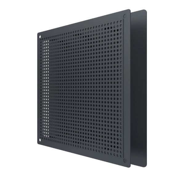 Ventilation grille | for ventilation systems | magnetic removal | 200×200 mm | grey color | painted steel 2 Ventilation grille | for ventilation systems | magnetic removal | 200×200 mm | grey color | painted steel 2