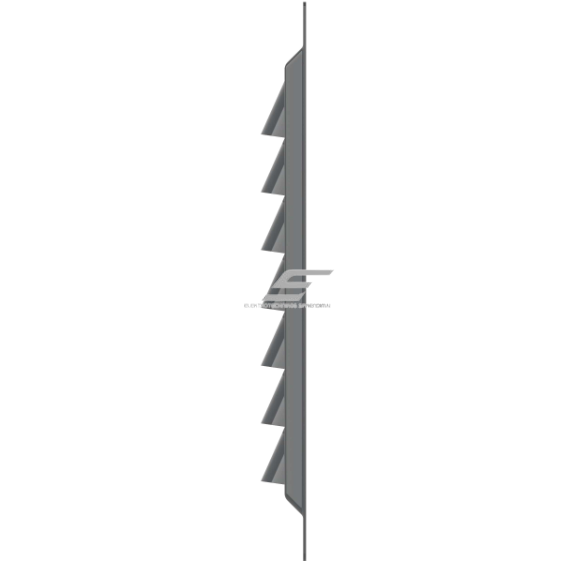 Kratka wentylacyjna | do systemów wentylacyjnych | z siatką | 150×150 mm | kolor szary | stal ocynkowana 1