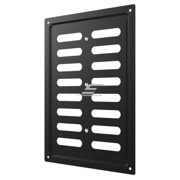 Ventilation grille | for ventilation systems | 168×242 mm | black color | galvanized steel 2 Ventilation grille | for ventilation systems | 168×242 mm | black color | galvanized steel 2