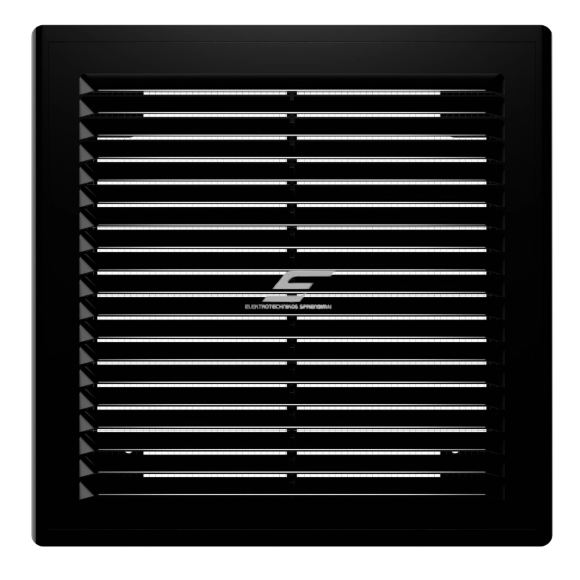 Ventilation grille | for ventilation systems | 209x209 mm | square | external | removable | black | plastic Ventilation grille | for ventilation systems | 209x209 mm | square | external | removable | black | plastic