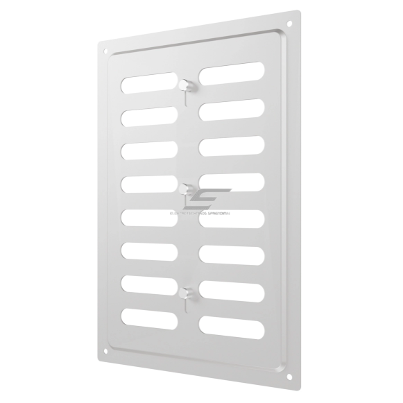 Ventilation grille | for ventilation systems | 168×242 mm | glossy silver color | galvanized steel Ventilation grille | for ventilation systems | 168×242 mm | glossy silver color | galvanized steel