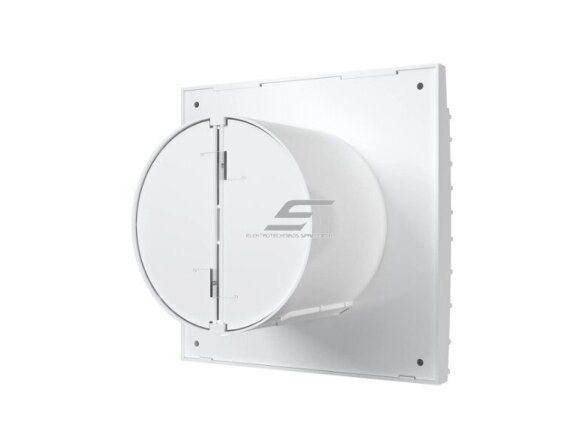 Ventiliatorius su atbuliniu vožtuvu | sklende | su valdikliu | D125 | 230V | 175x175x117,5mm | IP24 | plastikinis | baltos spalvos | TY5SHRM 2 Ventiliatorius su atbuliniu vožtuvu | sklende | su valdikliu | D125 | 230V | 175x175x117,5mm | IP24 | plastikinis | baltos spalvos | TY5SHRM 2