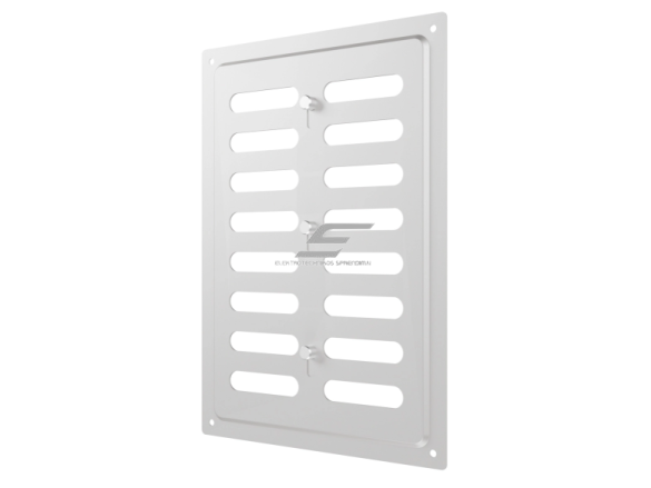 Ventiliacijos grotelės | vėdinimo sistemoms | 168х242mm | sidabrinės spalvos | cinkuotas plienas