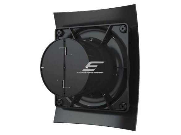 Ventiliatorius su atbuliniu vožtuvu | sklende | D100 | 230V | 220x175x123mm | IP24 | plastikinis | juodos spalvos | BR4SJ 2 Ventiliatorius su atbuliniu vožtuvu | sklende | D100 | 230V | 220x175x123mm | IP24 | plastikinis | juodos spalvos | BR4SJ 2