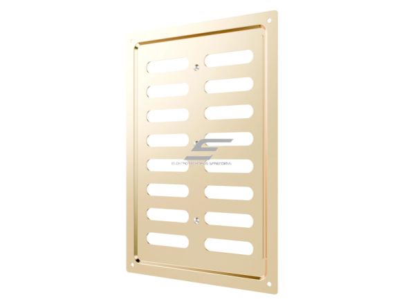 Ventiliacijos grotelės | vėdinimo sistemoms | 168х242mm | auksinės spalvos | cinkuotas plienas  2