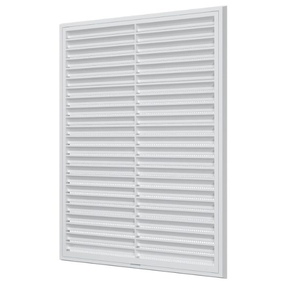 Ventilācijas reste | ventilācijas sistēmām | ar tīkliņu | 400x300 mm | noņemama | kvadrātveida | baltā krāsā | plastmasas