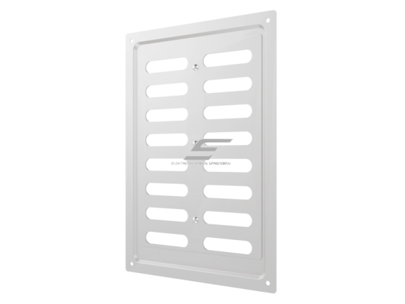 Ventiliacijos grotelės | vėdinimo sistemoms | 168х242mm | blizgios sidabrinės spalvos | cinkuotas plienas 2 Ventiliacijos grotelės | vėdinimo sistemoms | 168х242mm | blizgios sidabrinės spalvos | cinkuotas plienas 2