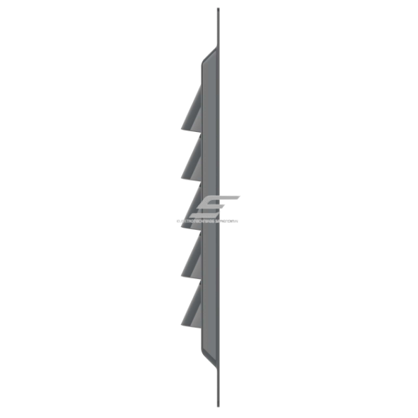 Ventilācijas reste | ventilācijas sistēmām | ar sietu | 125×125 mm | pelēka krāsa | cinkots tērauds 1