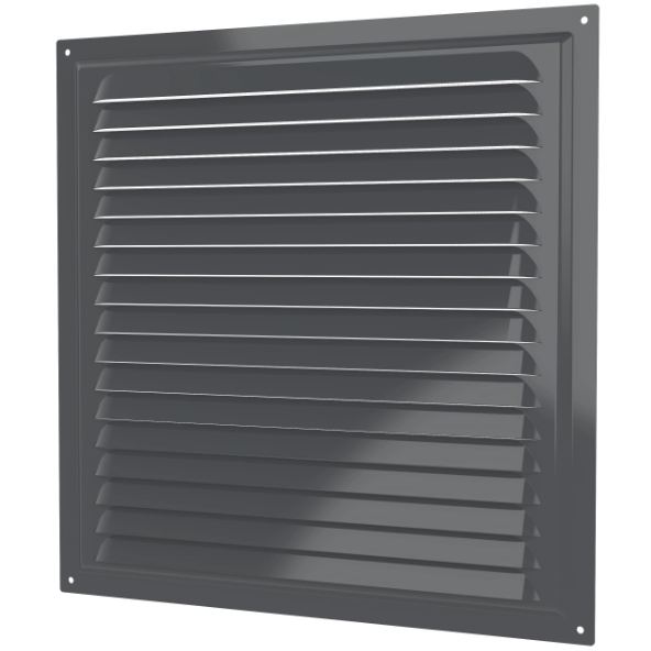 Ventilācijas reste | ventilācijas sistēmām | ar sietu | 300×300 mm | pelēka krāsa | cinkots tērauds Ventilācijas reste | ventilācijas sistēmām | ar sietu | 300×300 mm | pelēka krāsa | cinkots tērauds