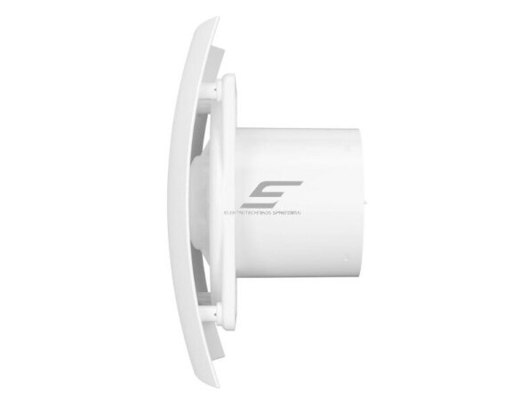 Ventiliatorius su atbuliniu vožtuvu | sklende | D100 | 230V | 220x175x123mm | IP24 | plastikinis | baltos spalvos | BR4S 1