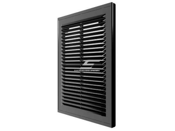 Ventiliacijos grotelės | vėdinimo sistemoms | 185x255mm | kvadratinės | juodos spalvos | plastikinės