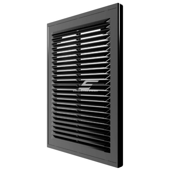 Ventilatsioonivõre | ventilatsioonisüsteemidele | 185x255 mm | ruudukujuline | musta värvi | plastikust Ventilatsioonivõre | ventilatsioonisüsteemidele | 185x255 mm | ruudukujuline | musta värvi | plastikust