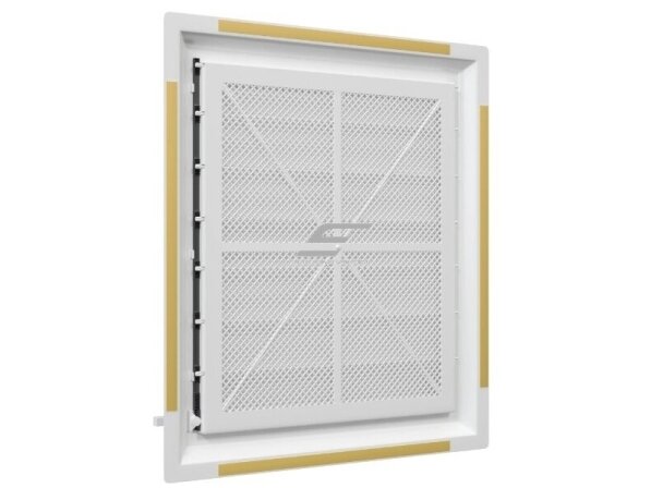 Ventiliacijos grotelės | vėdinimo sistemoms | su reguliuojamomis sklendėmis | 399x349mm | kvadratinės | balta spalva | plastikinės | 3540GRZ 2