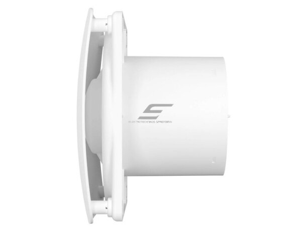 Ventiliatorius su atbuliniu vožtuvu | sklende | D125 | 230V | 200x200x123mm | IP24 | plastikinis | matinės baltos spalvos | OIR5SMB 1