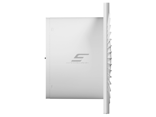 Ventiliatorius su atbuliniu vožtuvu sklende | D200 | 220V | 170x170x101mm | plastikas | matinės baltos spalvos | IP45 | PL43 1