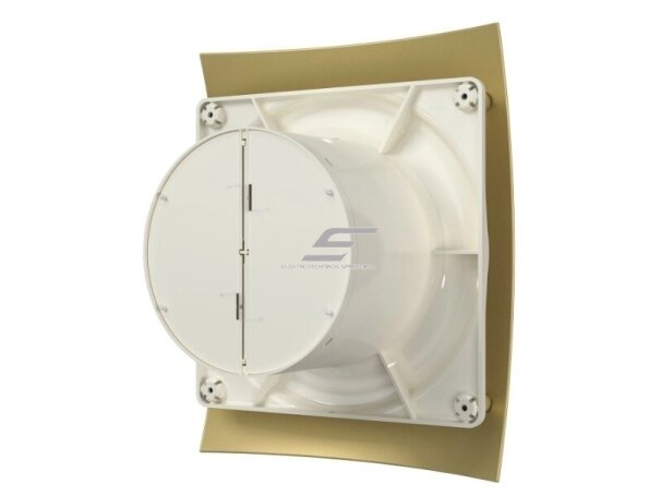 Ventiliatorius su atbuliniu vožtuvu | sklende | D125 | 230V | 237x190x137mm | IP24 | plastikinis | aukso/šampano spalvos | BR5SA 2 Ventiliatorius su atbuliniu vožtuvu | sklende | D125 | 230V | 237x190x137mm | IP24 | plastikinis | aukso/šampano spalvos | BR5SA 2