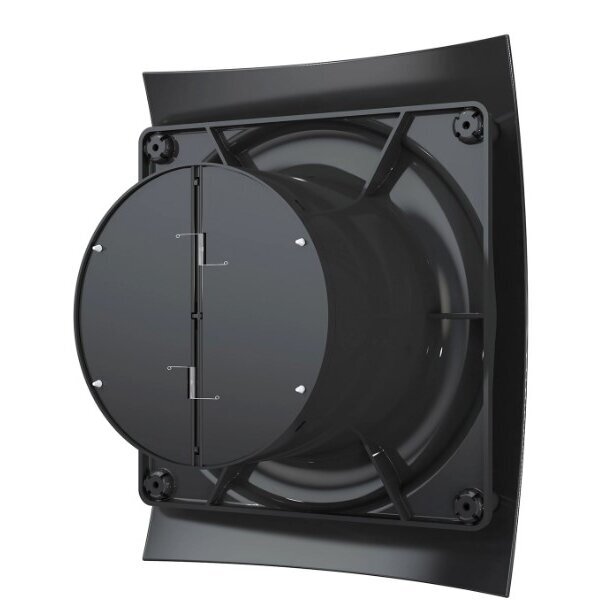 Ventilators ar atpakaļgaitas aizbāzni | D125 | 230V | 237x190x137mm | IP24 | plastmasa | melns | BR5SJ 2