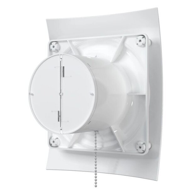 Wentylator z zaworem zwrotnym | z linką | D100 | 230V | 220x175x123mm | IP24 | plastikowy | biały | BR4S2 2