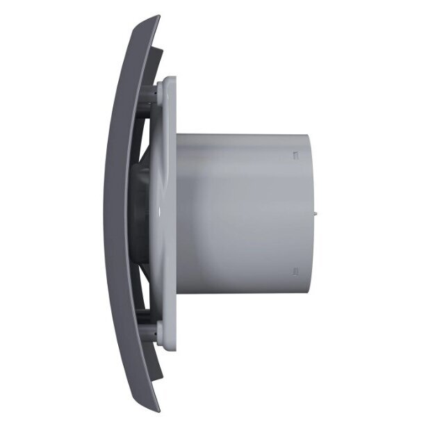 Ventilators ar atpakaļgaitas žalūzām | D100 | 230V | 220x175x123mm | IP24 | plastmasa | tumši pelēks | BR4STP 1 Ventilators ar atpakaļgaitas žalūzām | D100 | 230V | 220x175x123mm | IP24 | plastmasa | tumši pelēks | BR4STP 1