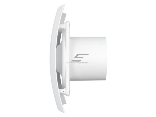 Ventiliatorius su atbuliniu vožtuvu | sklende | D125 | 230V | 237x190x137mm | IP24 | plastikinis | matinės baltos spalvos | BR5SMB 1 Ventiliatorius su atbuliniu vožtuvu | sklende | D125 | 230V | 237x190x137mm | IP24 | plastikinis | matinės baltos spalvos | BR5SMB 1