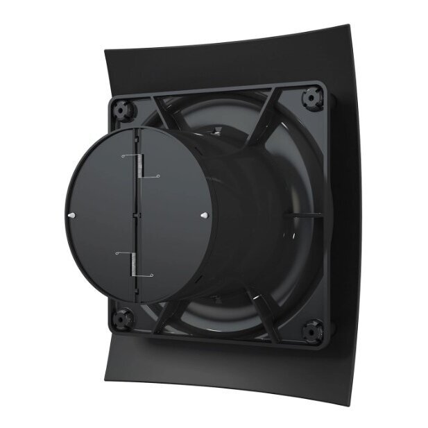 Fan with back-draught shutter | damper | D100 | 230V | 220x175x123mm | IP24 | plastic | matte black color | BR4SMJ 2 Fan with back-draught shutter | damper | D100 | 230V | 220x175x123mm | IP24 | plastic | matte black color | BR4SMJ 2