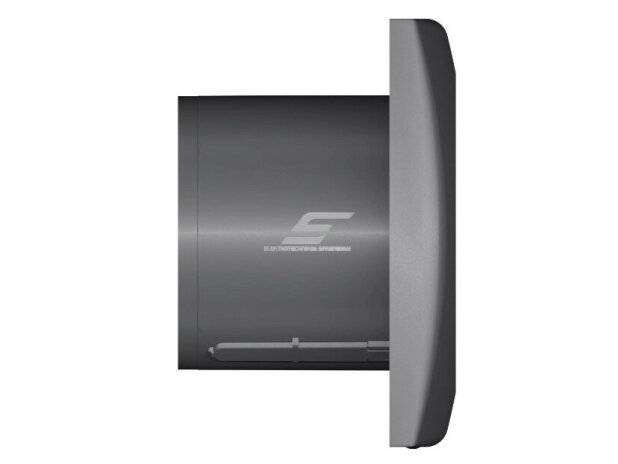 Ventiliatorius su atbuliniu vožtuvu | sklende | D100 | 230V | 155x155x101mm | IP24 | plastikinis | tamsiai pilkos spalvos | AU4STP 1 Ventiliatorius su atbuliniu vožtuvu | sklende | D100 | 230V | 155x155x101mm | IP24 | plastikinis | tamsiai pilkos spalvos | AU4STP 1