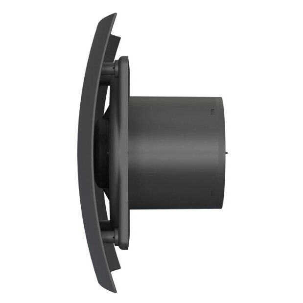 Fan with back-draught shutter | damper | D100 | 230V | 220x175x123mm | IP24 | plastic | matte black color | BR4SMJ 1 Fan with back-draught shutter | damper | D100 | 230V | 220x175x123mm | IP24 | plastic | matte black color | BR4SMJ 1