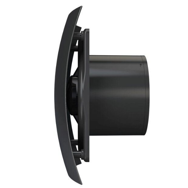 Ventilators ar atpakaļgaitas aizbāzni | D125 | 230V | 237x190x137mm | IP24 | plastmasa | melns | BR5SJ 1