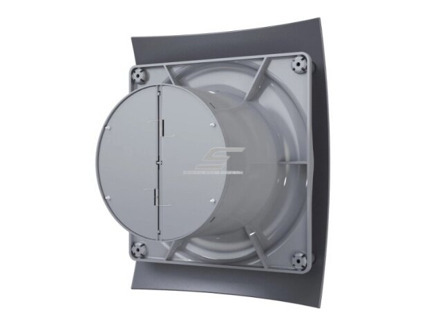 Ventiliatorius su atbuliniu vožtuvu | sklende | D125 | 230V | 237x190x137mm | IP24 | plastikinis | tamsiai pilkos spalvos | BR5STP 2 Ventiliatorius su atbuliniu vožtuvu | sklende | D125 | 230V | 237x190x137mm | IP24 | plastikinis | tamsiai pilkos spalvos | BR5STP 2