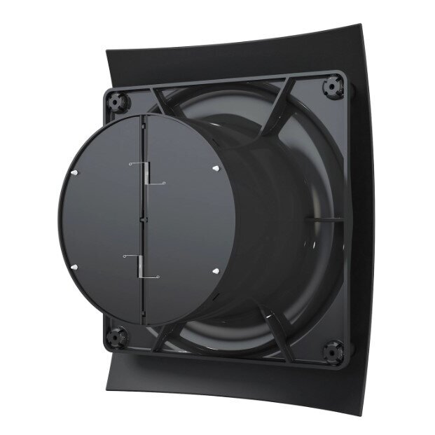 Ventilators ar atpakaļgaitas vārstu | D125 | 230V | 237x190x137mm | IP24 | plastmasa | matēta melna | BR5SMJ 2 Ventilators ar atpakaļgaitas vārstu | D125 | 230V | 237x190x137mm | IP24 | plastmasa | matēta melna | BR5SMJ 2