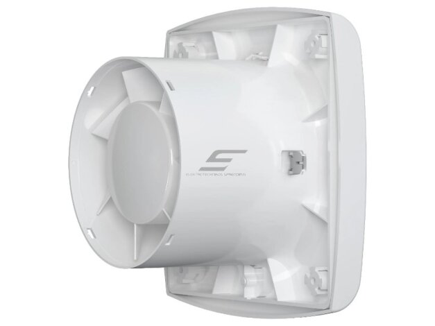 Ventiliatorius su atbuliniu vožtuvu | sklende | D120 | 230V | 181x181x69mm | IP24 | plastikinis | baltos spalvos | WD120BB 2
