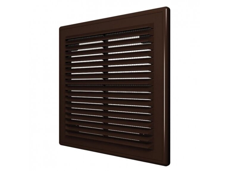 Ventiliacijos grotelės | vėdinimo sistemoms | 150x150mm | kvadratinės | nuimamos | ruda spalva | plastikinės | 1515VGNBR Ventiliacijos grotelės | vėdinimo sistemoms | 150x150mm | kvadratinės | nuimamos | ruda spalva | plastikinės | 1515VGNBR