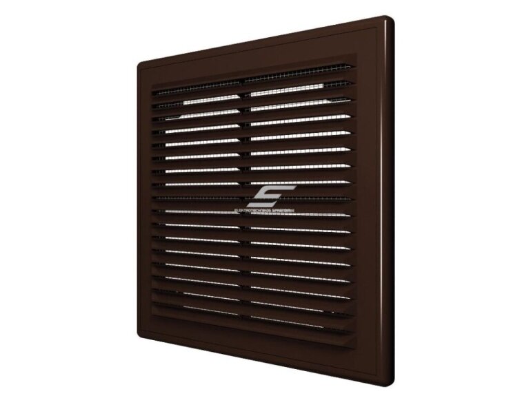 Ventiliacijos grotelės | vėdinimo sistemoms | 249x249mm | kvadratinės | nuimamos | ruda spalva | plastikinės | 2525VGNBR Ventiliacijos grotelės | vėdinimo sistemoms | 249x249mm | kvadratinės | nuimamos | ruda spalva | plastikinės | 2525VGNBR